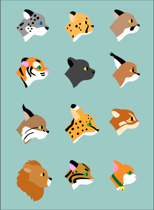 Wild Cat Icons